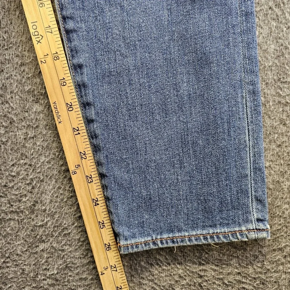 Jean Shop Jeans Womens Size 28 P Ellen Petite Distressed Selvedge Denim EUC - Picture 11 of 13